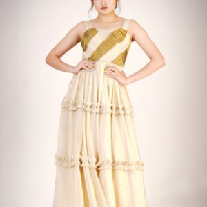 Pleated Gypsy gown