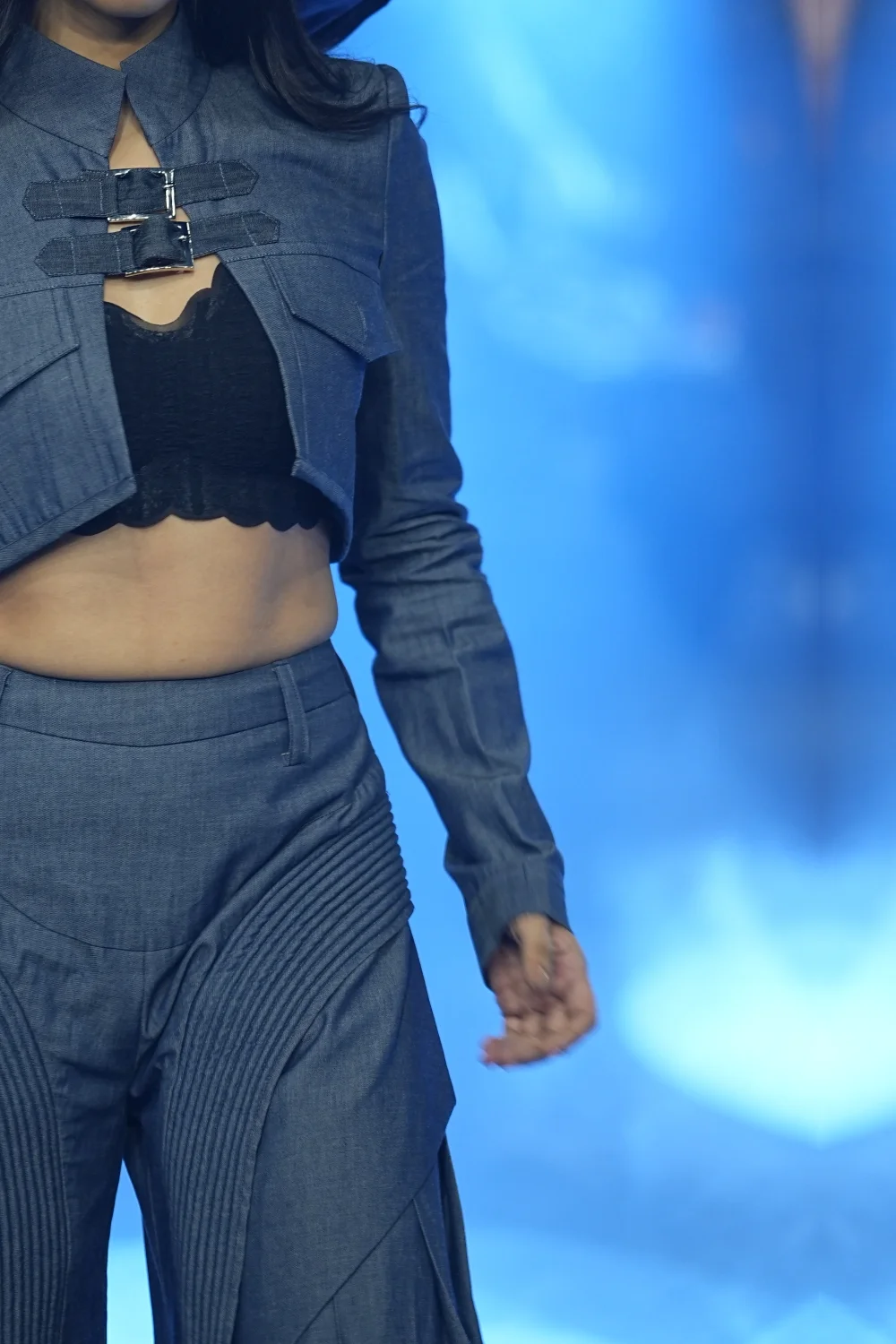 Midnight Utility Denim Jacket & Maxi Skirt Co-Ord Set - Image 3